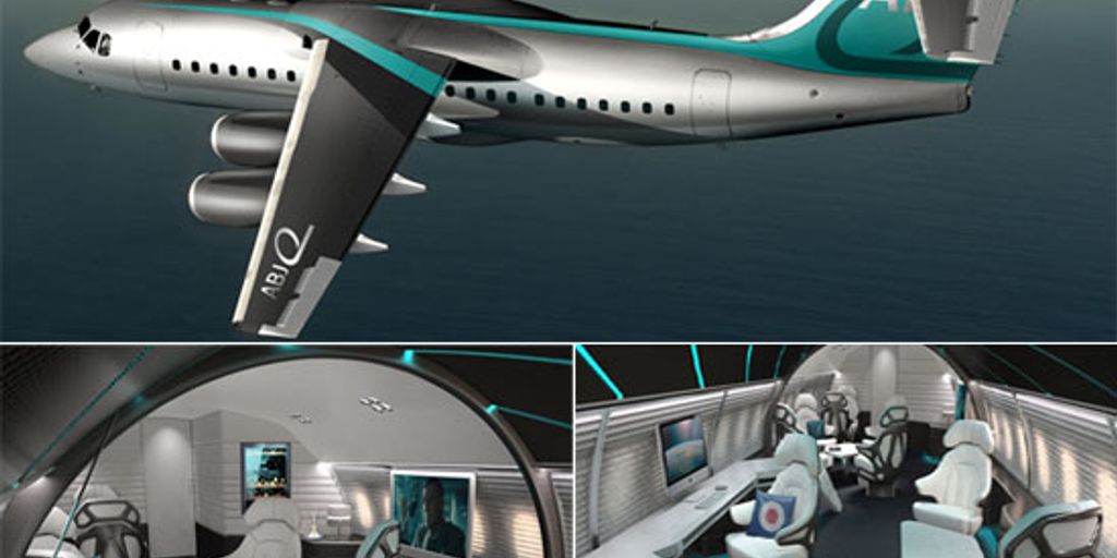 luxury private jet interior with city skyline view