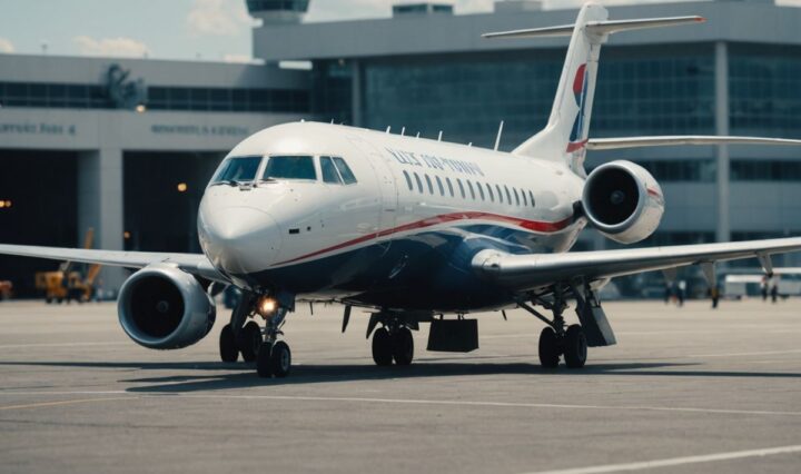 Jet damaged during tow at downtown airport