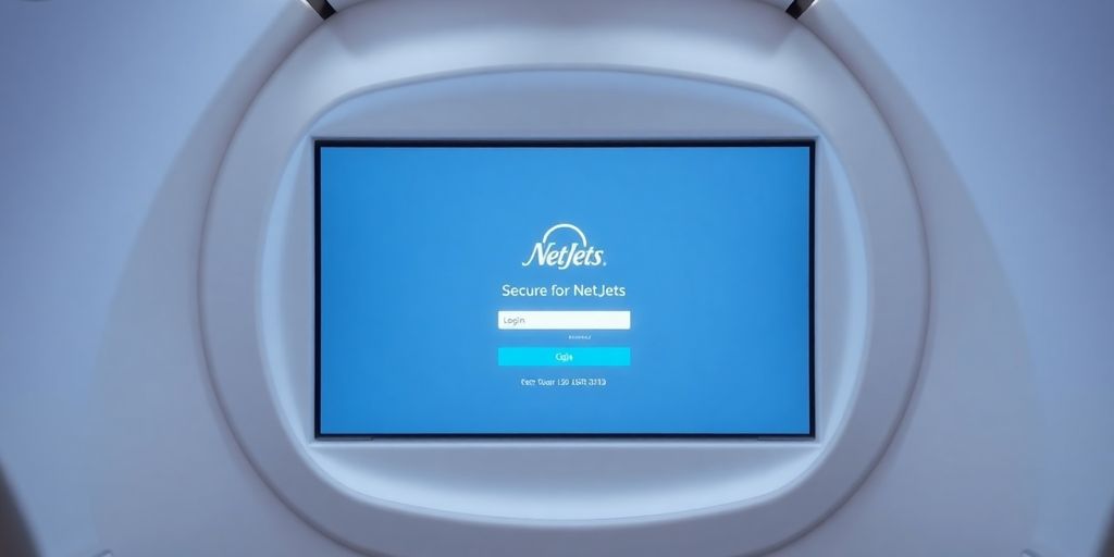 NetJets login portal interface details.
