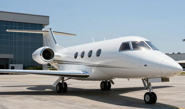 Luxury private jet in Orange County