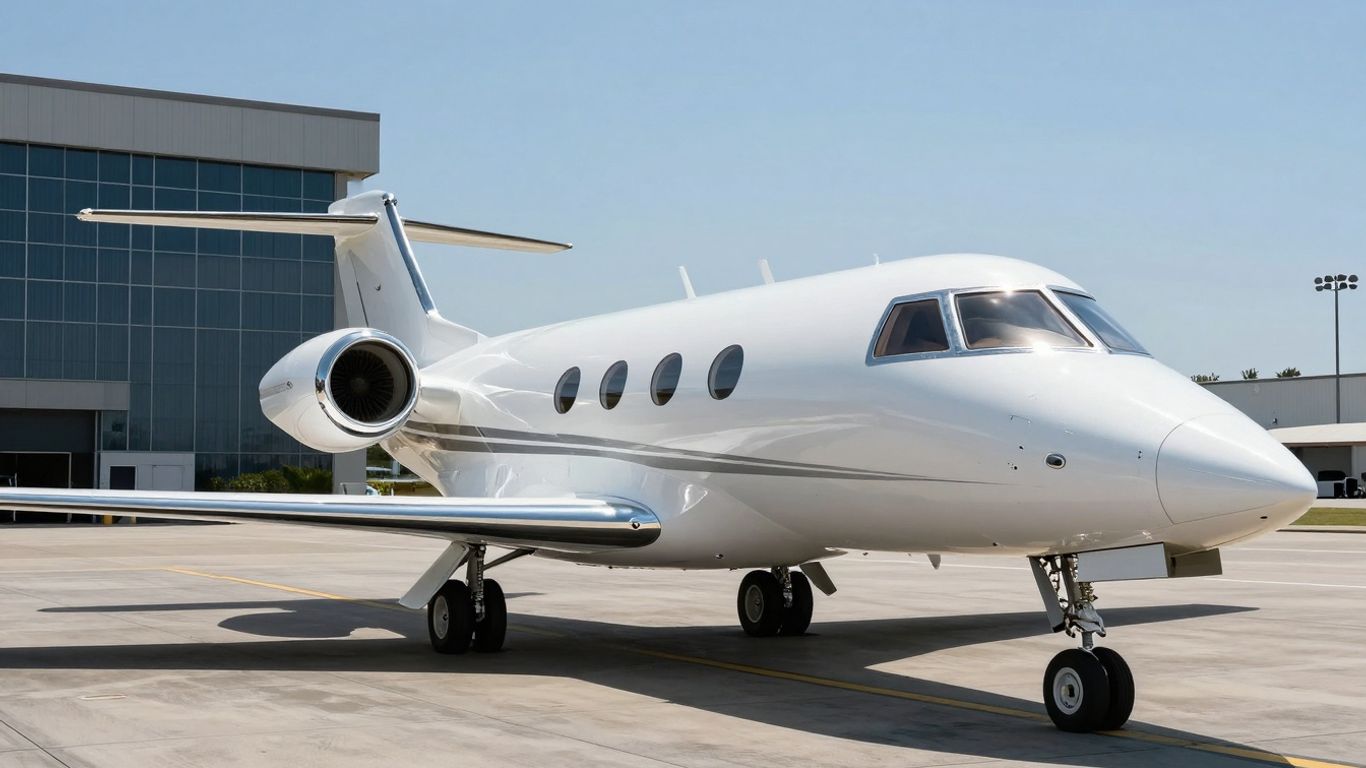 Luxury private jet in Orange County